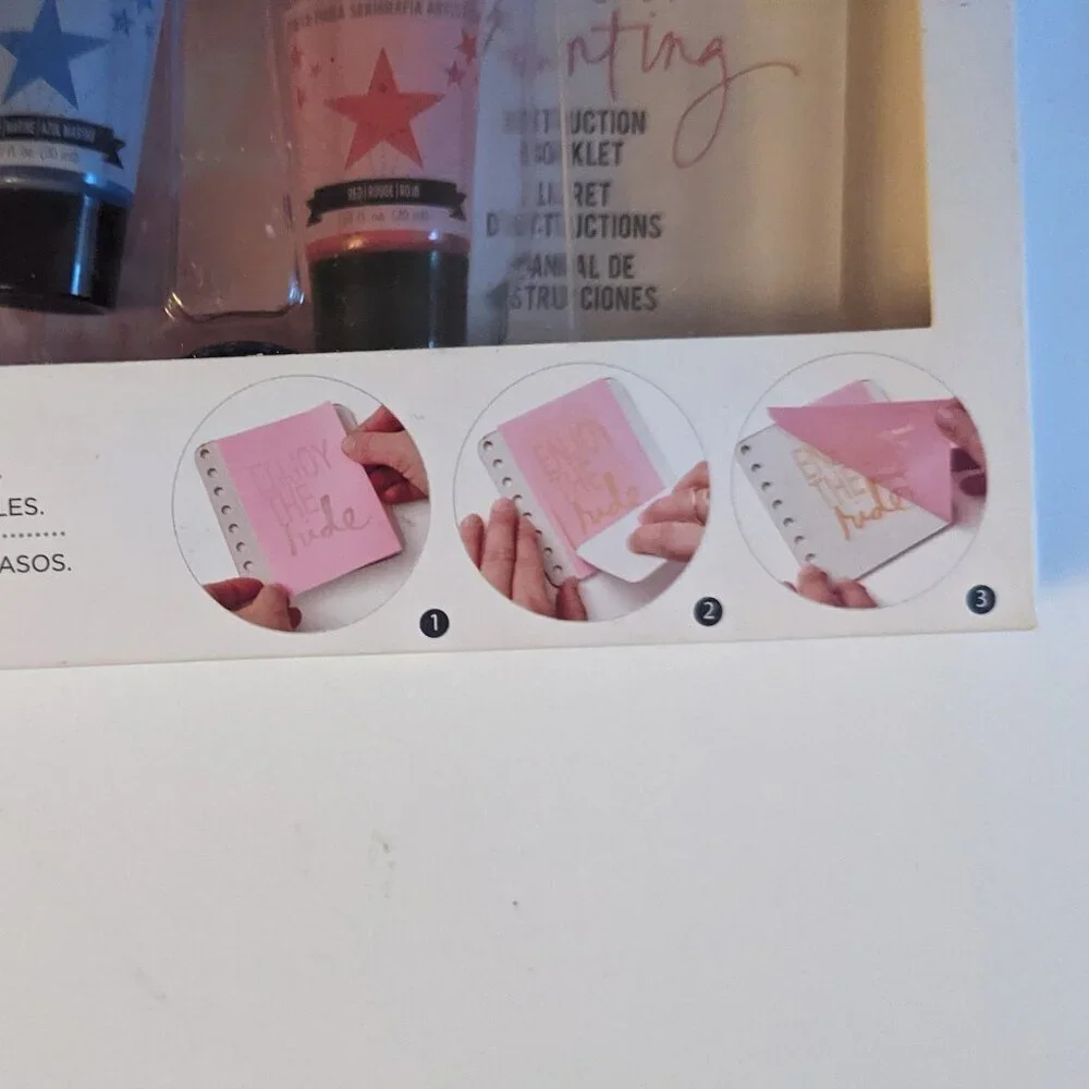 NWT Heidi Swapp Adventure Seekers Art Screens Kit You Are Here Screenprint Craft
